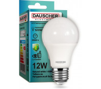 Лампа LED A60 12W  E27 4200К 90lm/w (DAUSCHER)