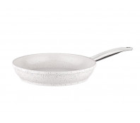 TAÇ-3419 сковорода без крышки, белая, гранит, 28 см